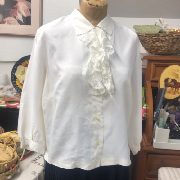 Beautiful- A Toyal Blouse- ilgwu -?authentic vintage - 1950’s - Picture 8 of 10